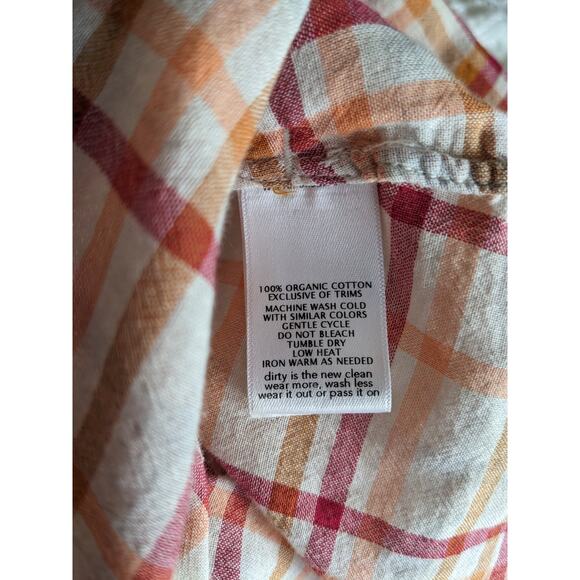 Toad & Co Organic Cotton Airbrush Tunic in Orange Medium - Picture 4 of 6